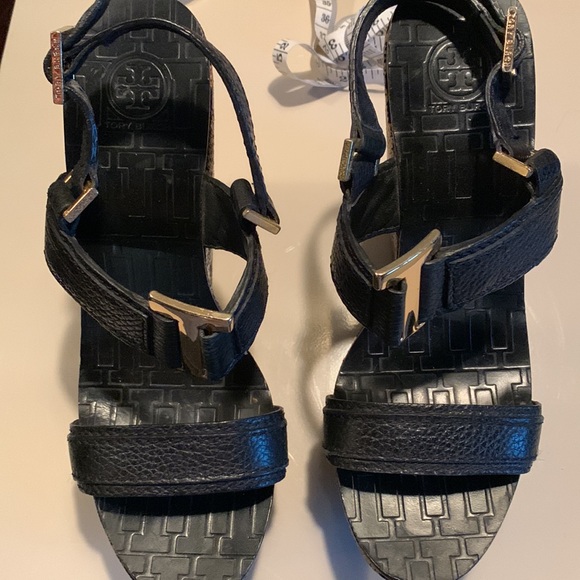 Tory Burch high heel wedge sandals - Picture 5 of 7